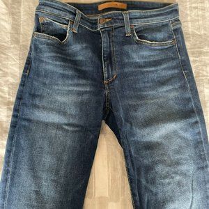 Joe's Jeans 10" Rise, Skinny Fit, Medium Blue Wash, Frayed Hems, Size 27